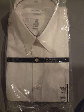 Size 17.5 LONG arms Dress Shirt